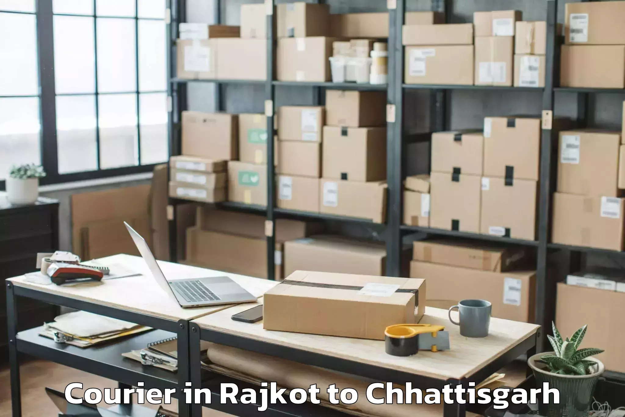 Trusted Rajkot to Kharora Courier